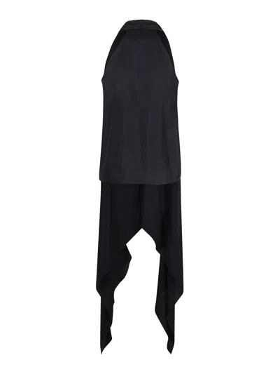 Christian Wijnants Trini Top With Front Ties In Black