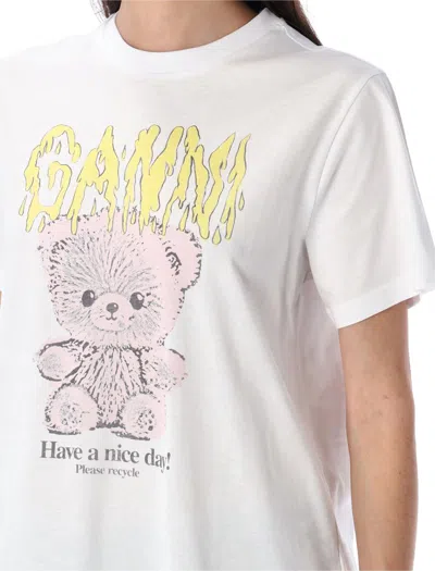 Ganni Loulou Black Wool Blend Oversize Safi Sweater In Gray