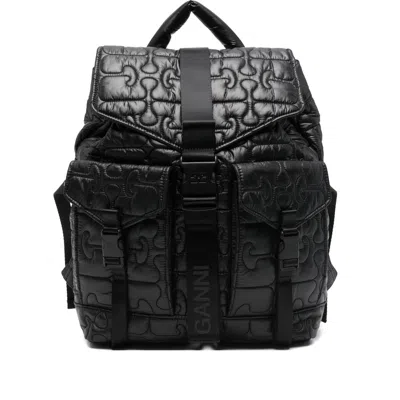 Ganni Backpacks & Travels Black