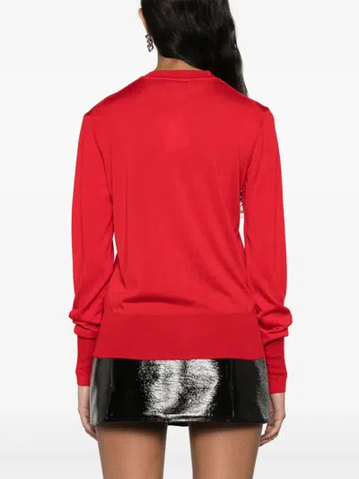 Vivienne Westwood Bea Lightweight Cotton Blend Cardigan Clothing In Red