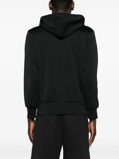Comme Des Garçons Comme Des Garcons Logo Zipped Cotton Hoodie