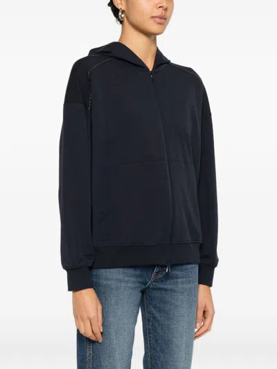 Brunello Cucinelli Cotton Hoodie In Multi