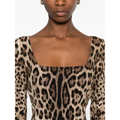 Dolce & Gabbana Dresses Brown, Black In Brown