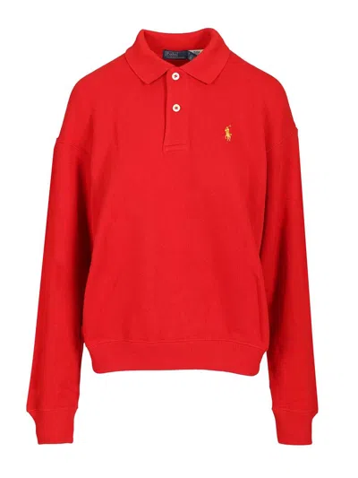 Polo Ralph Lauren Knit-sweatshirt Knitwear Red In Red