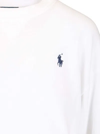 Polo Ralph Lauren Knit-sweatshirt Sweatshirts White In White
