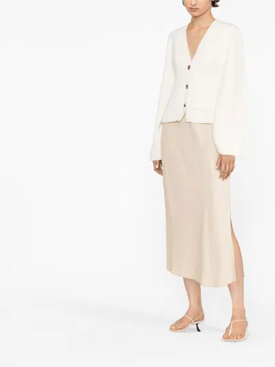 Khaite Scarlet Cashmere Cardigan In White