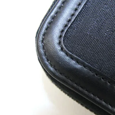 Pre-owned Fendi Black Canvas Leather Wallet (bi-fold) ()