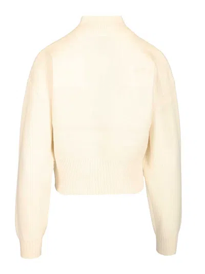The North Face W Half-zip Logo Sweater Knitwear White