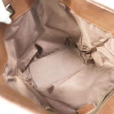 Pre-owned Gucci Beige Brown Canvas Tote Bag () In Multi