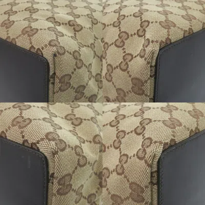 Pre-owned Gucci Beige Gg Canvas Tote Bag () In Sand
