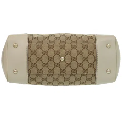 Pre-owned Gucci Beige Gg Canvas Tote Bag () In Sand