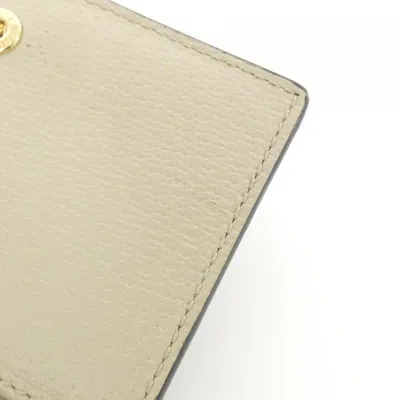 Pre-owned Gucci Beige Gg Supreme Canvas Wallet (bi-fold) () In Sand