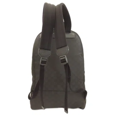 Pre-owned Gucci Black Canvas Backpack ()