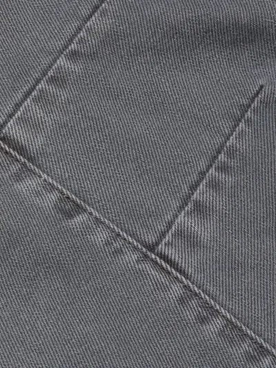 L'agence Cody Cropped Barrel-leg Jean In Gray