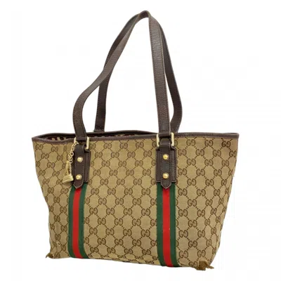 Pre-owned Gucci Brown Canvas Tote Bag ()