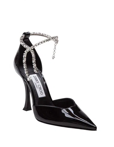 Jimmy Choo Stevie Patent Leather Pumps In Black