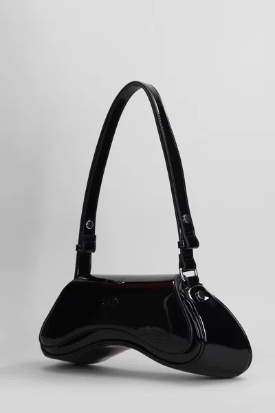 Diesel Play-crossbody Bag In Semi Gloss Leather In Black