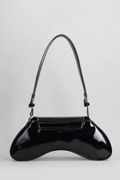 Diesel Play-crossbody Bag In Semi Gloss Leather In Black