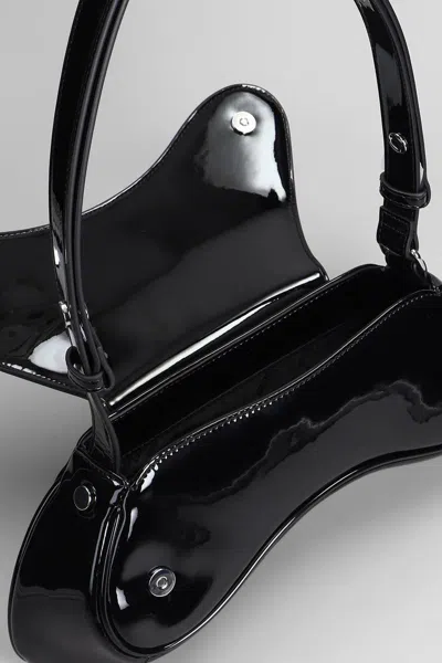 Diesel Play-crossbody Bag In Semi Gloss Leather In Black