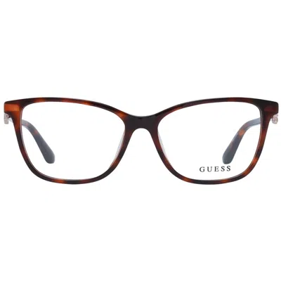 Guess Brown Plastic Glasses Women's (frames) In Brown