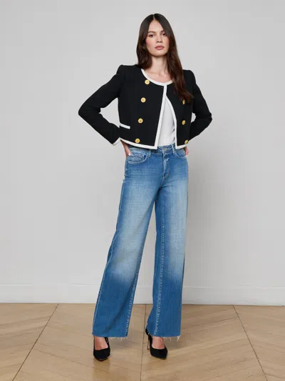 L'agence Mazikeen Tweed Jacket In Multi