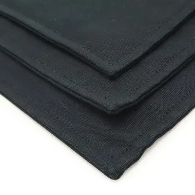 Pre-owned Hermes Black Cotton Canvas Clutch Bag Pouch ()