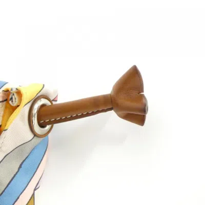 Pre-owned Hermes Blue Electric Fauve Jaune Silk Barenia Leather Shoulder Bag ()