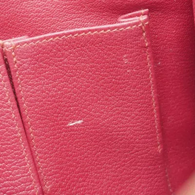 Pre-owned Hermes Bois De Rose Taurillon Clemence Leather Shoulder Bag ()