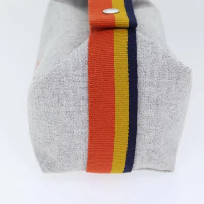 Pre-owned Hermes Bride À Brac Wool Gray Wool Bag ()