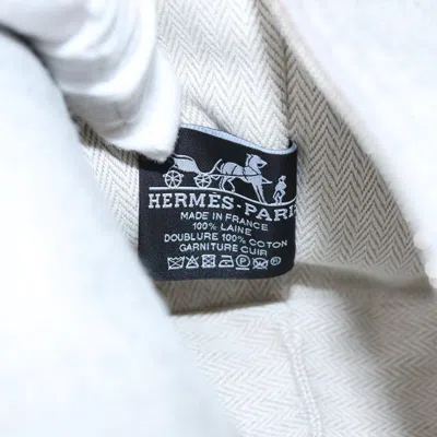 Pre-owned Hermes Bride À Brac Wool Gray Wool Bag ()