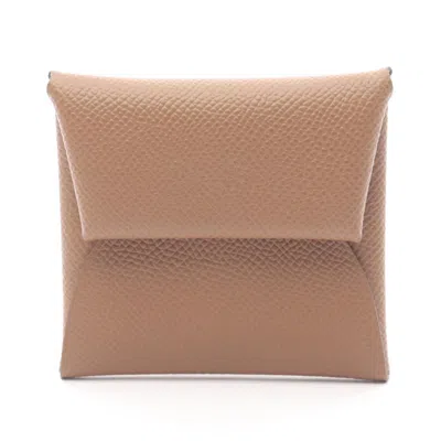 Pre-owned Hermes Brown Epsom Leather Coin Purse/coin Case ()