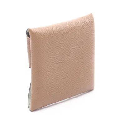 Pre-owned Hermes Brown Epsom Leather Coin Purse/coin Case ()