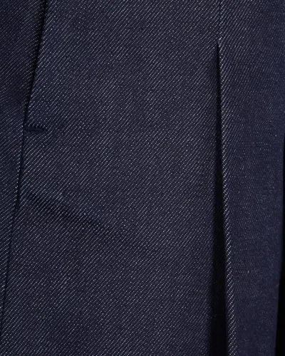 Apc Pleated Mini Skirt Indigo In Blue