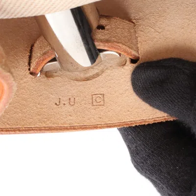 Pre-owned Hermes Brown Ivory Toile H Leather Backpack ()