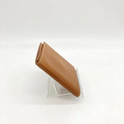 Pre-owned Hermes Hermès Compact Wallet In Brown Women's Leather () In Multi