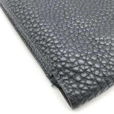 Pre-owned Hermes Hermès Dogon Leather Wallet In Women's Black ()