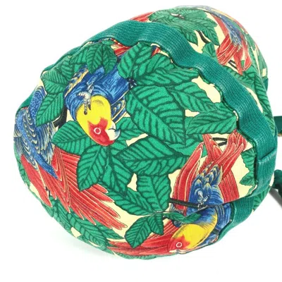 Pre-owned Hermes Green Multi-color Cotton Shoulder Bag ()