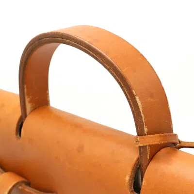 Pre-owned Hermes Her Bag Beige Natural Toile H Leather Backpack ()