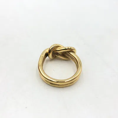 Pre-owned Hermes Hermès  Vintage And Antique Plain Gold Women's Ring ()