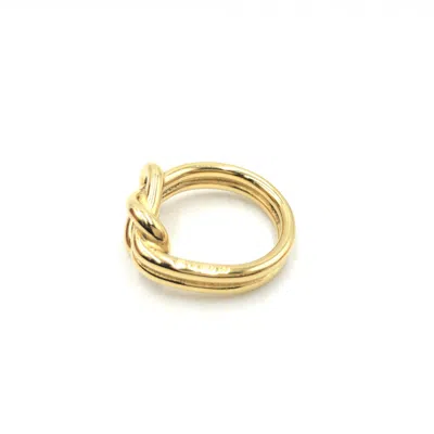 Pre-owned Hermes Hermès  Vintage And Antique Plain Gold Women's Ring ()