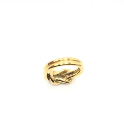 Pre-owned Hermes Hermès  Vintage And Antique Plain Gold Women's Ring ()