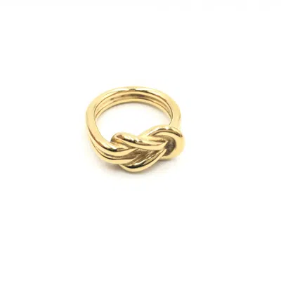 Pre-owned Hermes Hermès  Vintage And Antique Plain Gold Women's Ring ()