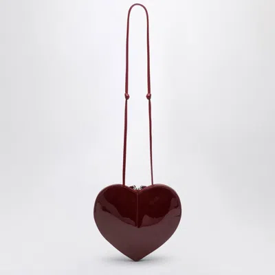 Alaïa Alaia Women Le Coeur Patent Leather Crossbody Bag In Red