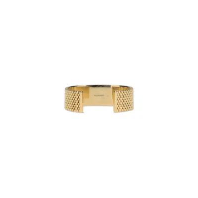 Jil Sander Women Bracelet Refined Mesh Texture In Gold