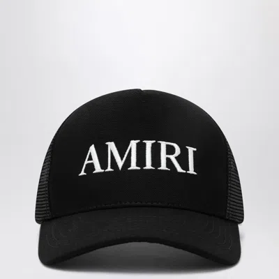 Amiri Black Baseball Cap With Logo Lettering On The Front And Mehs Panels In Black