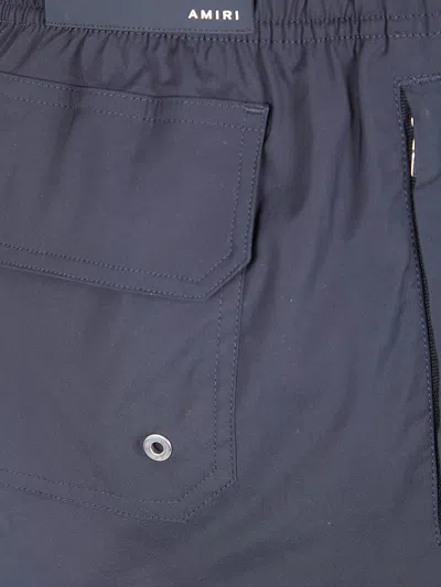 Amiri Core Logo Swim Trunk Back Pocket In Black