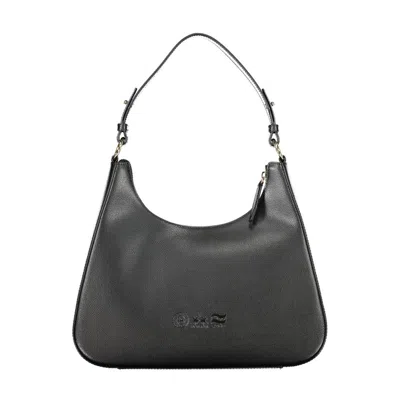La Martina Black Leather Women's Shoulder Women's Bag In Black