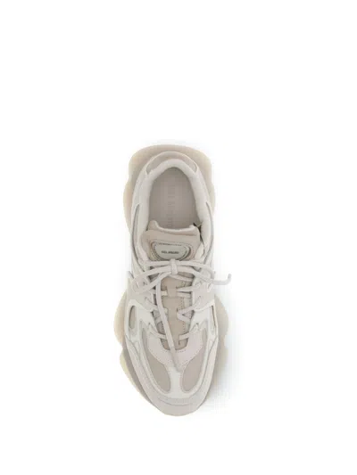 Axel Arigato Eris White Sneaker With Side Logo Lettering And Panel Design In Suede Man In Neutral
