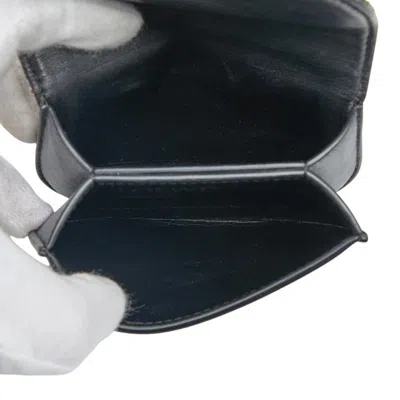 Pre-owned Loewe Beige Navy Canvas Leather Coin Purse/coin Case () In Multi