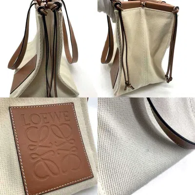 Pre-owned Loewe Brown Canvas Leather Shoulder Bag ()